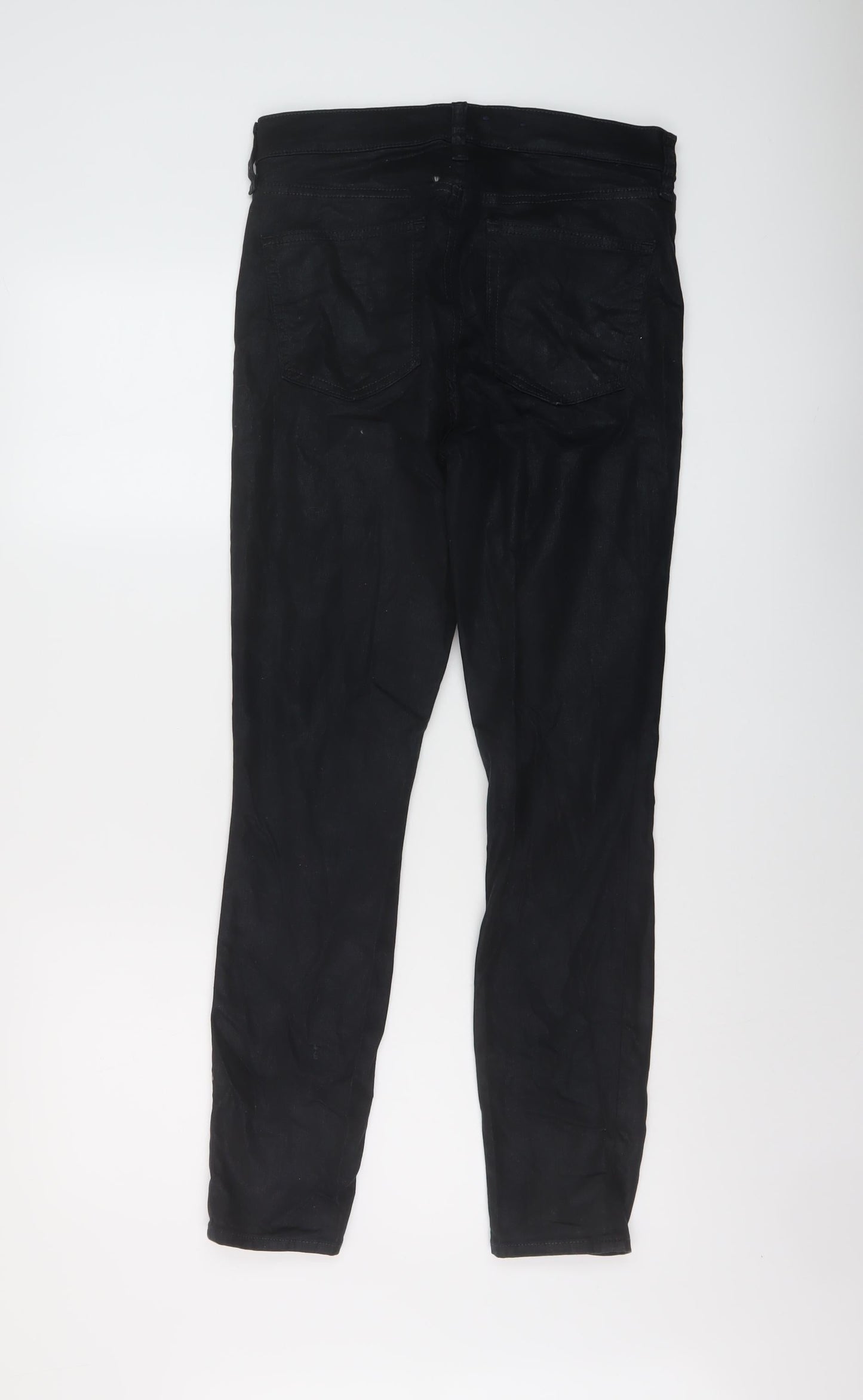 Gap Womens Black Cotton Skinny Jeans Size 28 in L28 in Regular Button