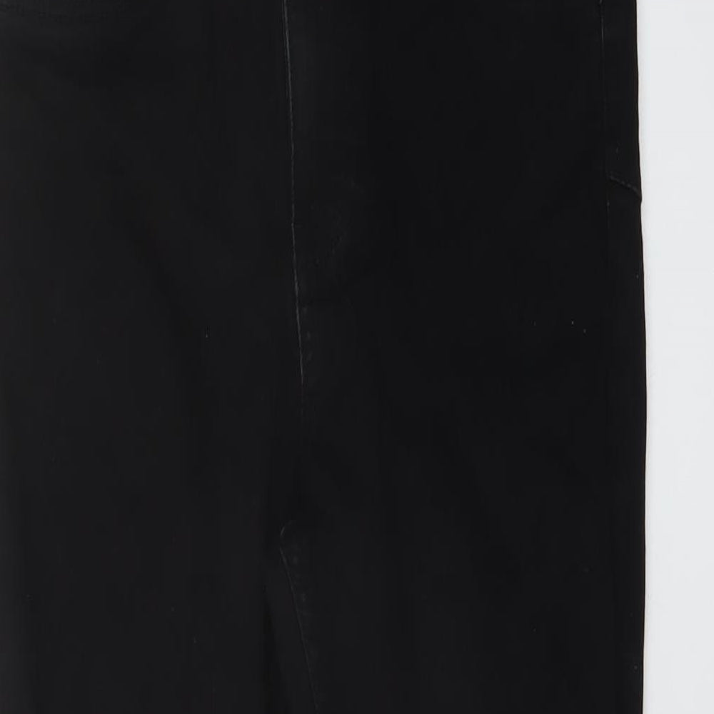 New Look Womens Black Cotton Skinny Jeans Size 10 L25 in Regular Button