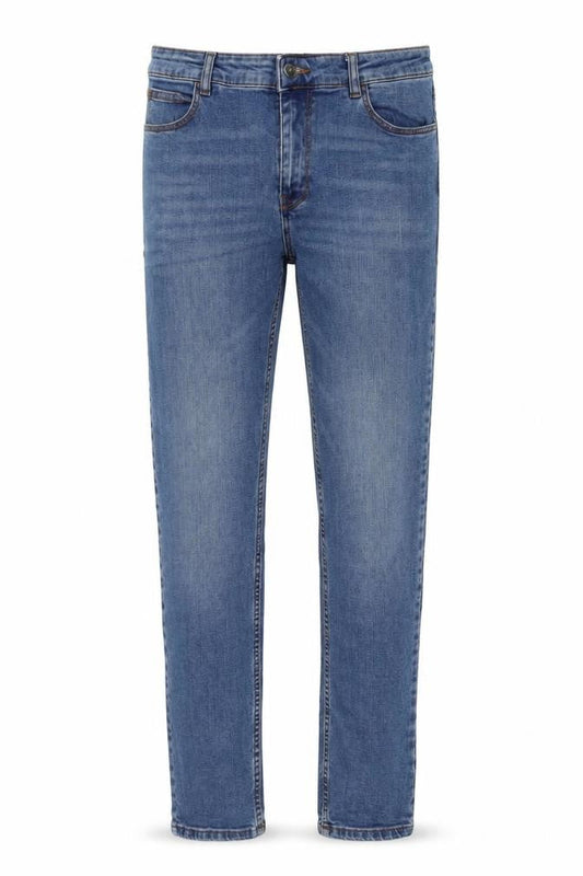 COLLUSION Mens Blue Cotton Skinny Jeans Size 32 in L32 in Regular Button