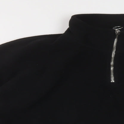 FACTORIE Womens Black Polyester Pullover Sweatshirt Size S Zip