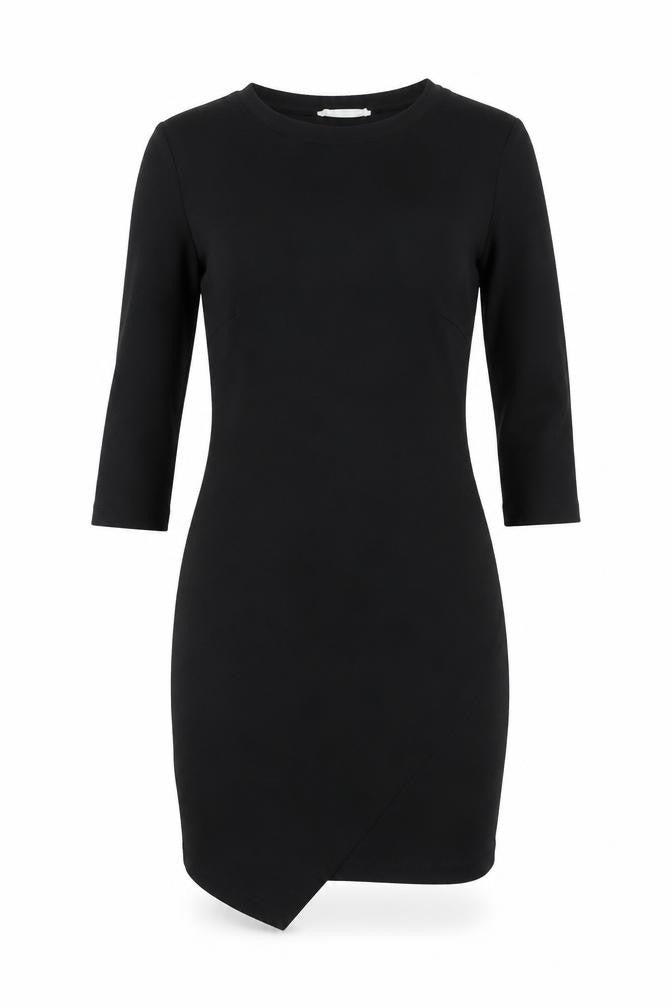 Mango Womens Black Polyester Sheath Size M Round Neck Pullover
