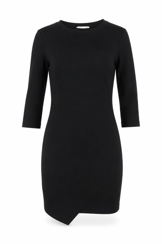 Mango Womens Black Polyester Sheath Size M Round Neck Pullover