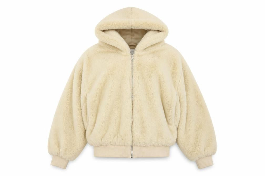 Topshop Womens Ivory Jacket Size S Zip
