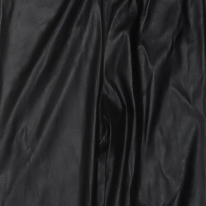 PRETTYLITTLETHING Womens Black Polyester Jegging Trousers Size 12 L26 in Regular