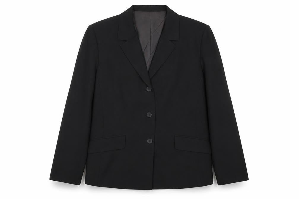 Jacqui E Womens Grey Jacket Size 16 Button