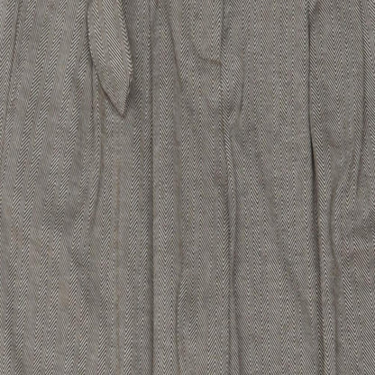 VILA Womens Beige Herringbone Polyester Trousers Size 30 in L27 in Regular Button