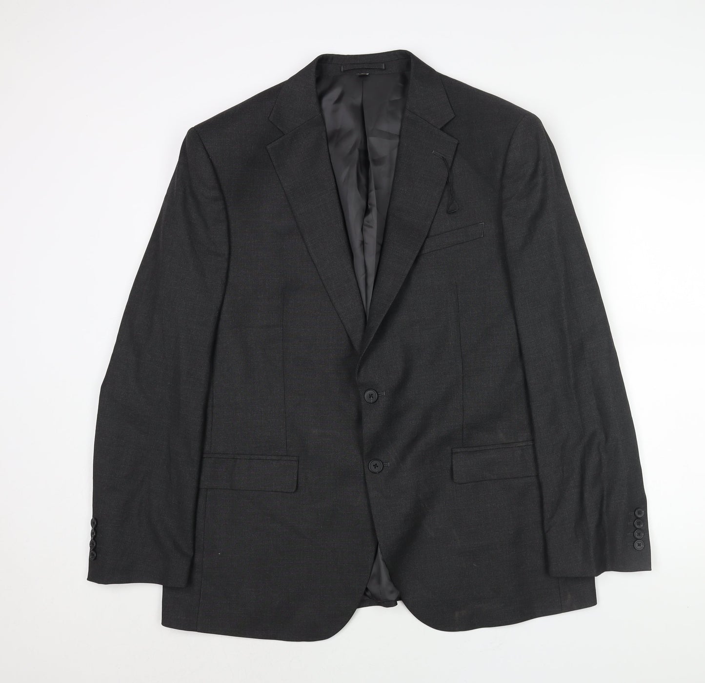 Marks and Spencer Mens Grey Polyester Jacket Suit Jacket Size 44 Regular