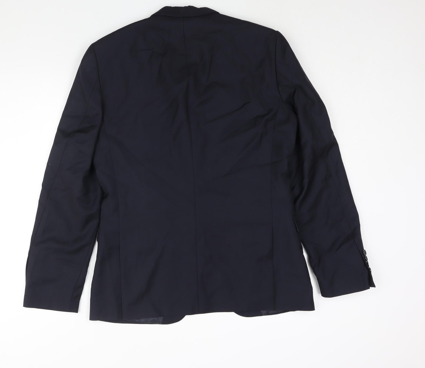 Selected Homme Mens Blue Polyester Jacket Suit Jacket Size 40 Regular