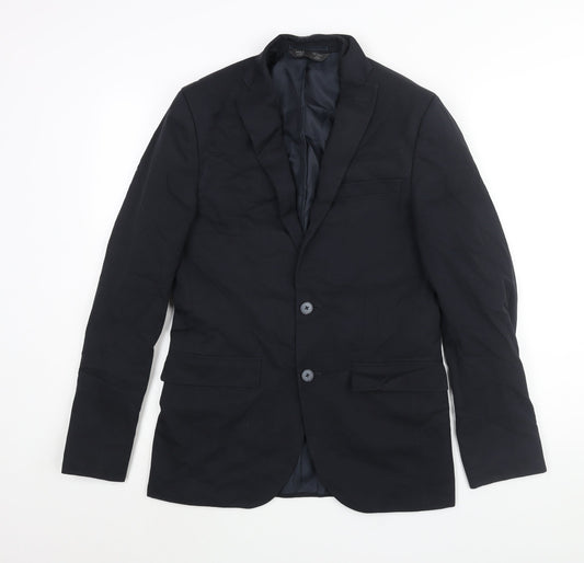 Marks and Spencer Mens Blue Polyester Jacket Suit Jacket Size 36 Regular