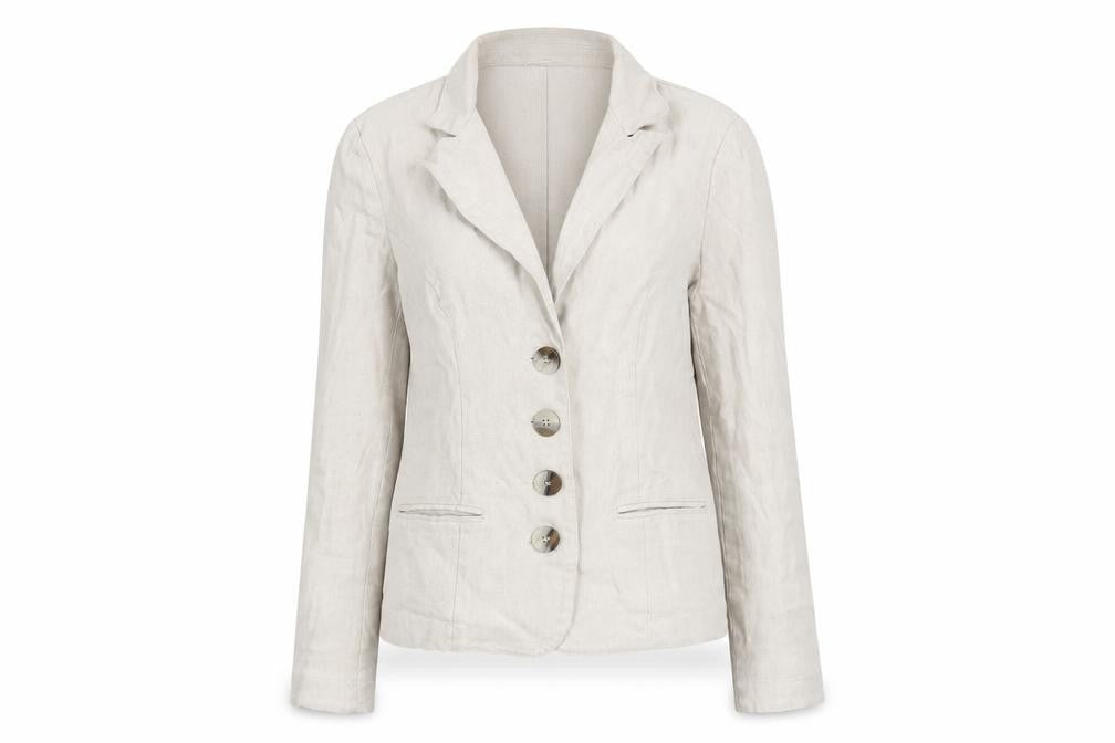 Per Una Womens Beige Jacket Blazer Size 10 Button