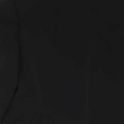 Next Womens Black Jacket Size 12 Hook & Eye - Vented Cuffs