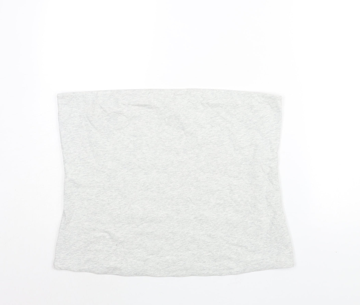 Marks and Spencer Womens Grey Cotton Basic Blouse Size XL Square Neck - Bandeau