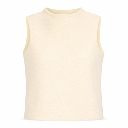 Marks & Spencer Womens Beige Polyester Camisole Blouse Size 24 Round Neck - Textured