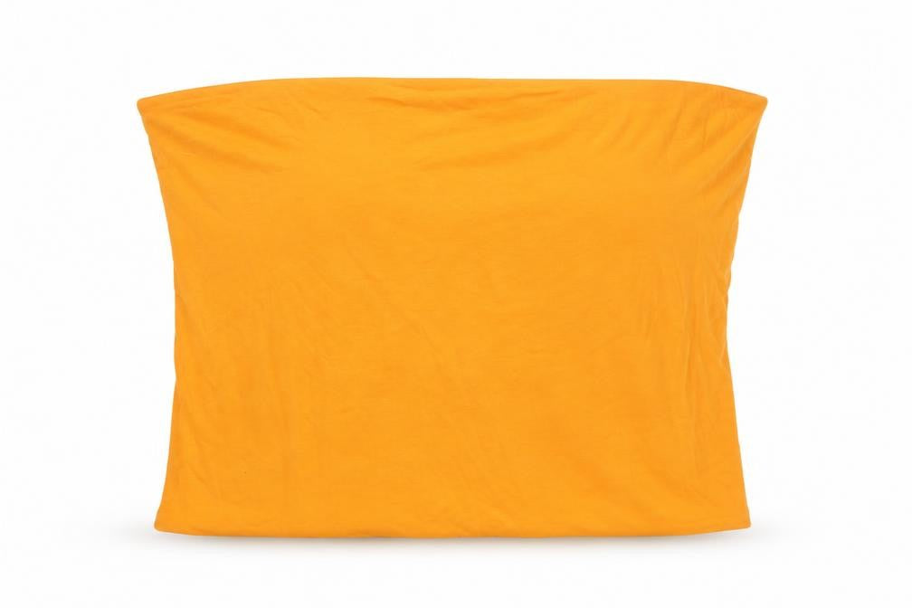 Marks & Spencer Womens Orange Cotton Basic Blouse Size XL Square Neck - Bandeau