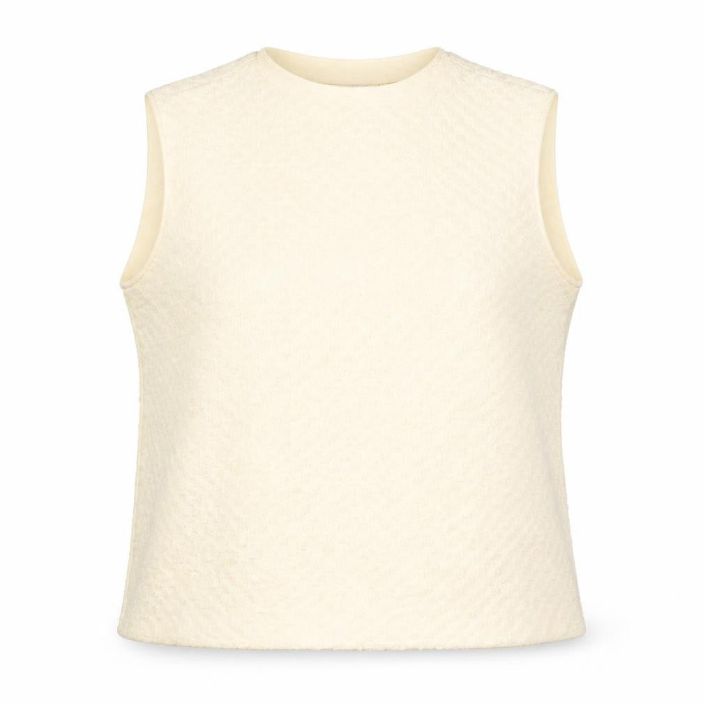 Marks & Spencer Womens Beige Polyester Camisole Blouse Size 24 Round Neck - Textured
