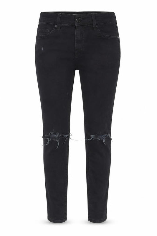 Topshop Womens Black Cotton Skinny Jeans Size 26 in L32 in Regular Zip