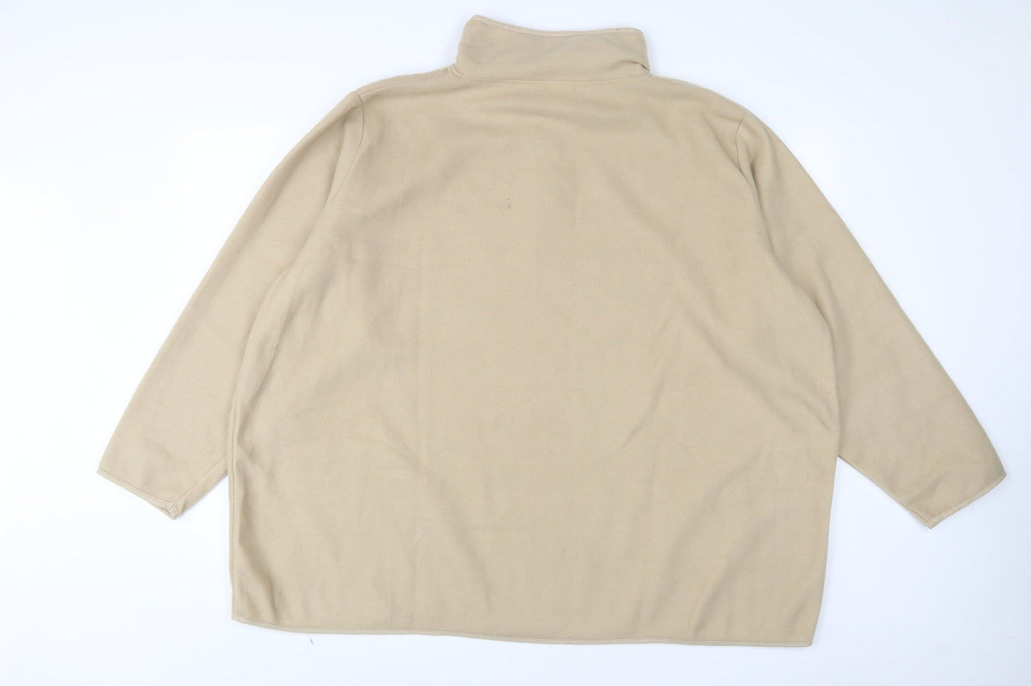 Naeville Womens Beige Polyester Pullover Sweatshirt Size 30 Zip - 1/2 Zip