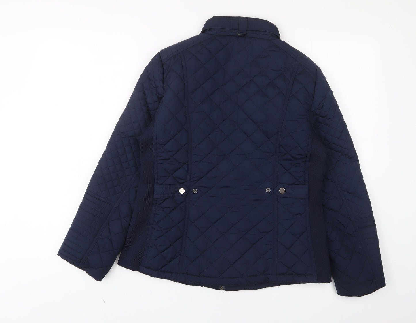 Weatherproof Womens Blue Quilted Jacket Size M Zip - Zip Pockets