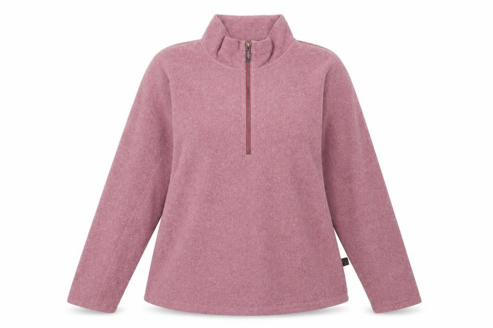 Hawkshead Womens Purple Polyester Pullover Sweatshirt Size 16 Zip - Logo, Embroidered