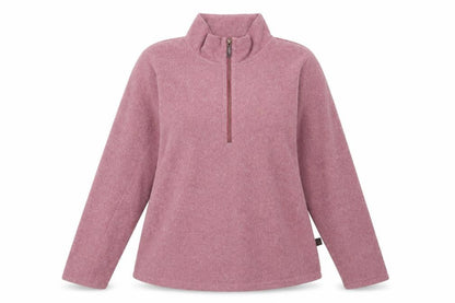 Hawkshead Womens Purple Polyester Pullover Sweatshirt Size 16 Zip - Logo, Embroidered