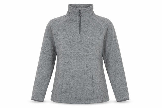 Mountain Life Womens Grey Polyester Pullover Sweatshirt Size 16 Zip