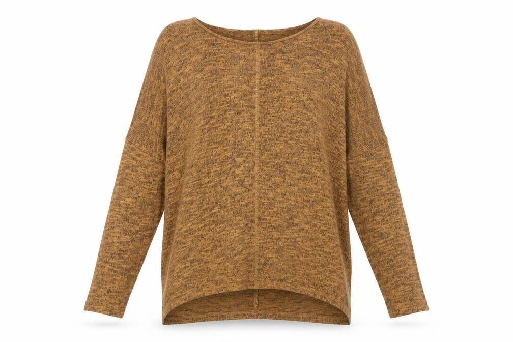New Look Womens Brown Crew Neck Viscose Pullover Jumper Size 8