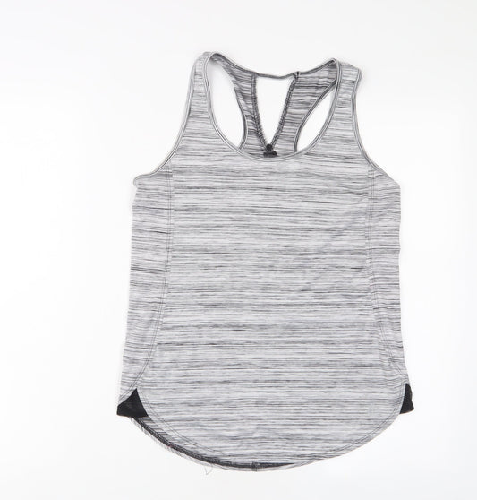 RBX Womens Grey Polyester Basic Tank Size S Scoop Neck Pullover