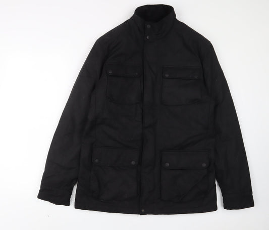 Marks and Spencer Mens Black Jacket Size M Zip