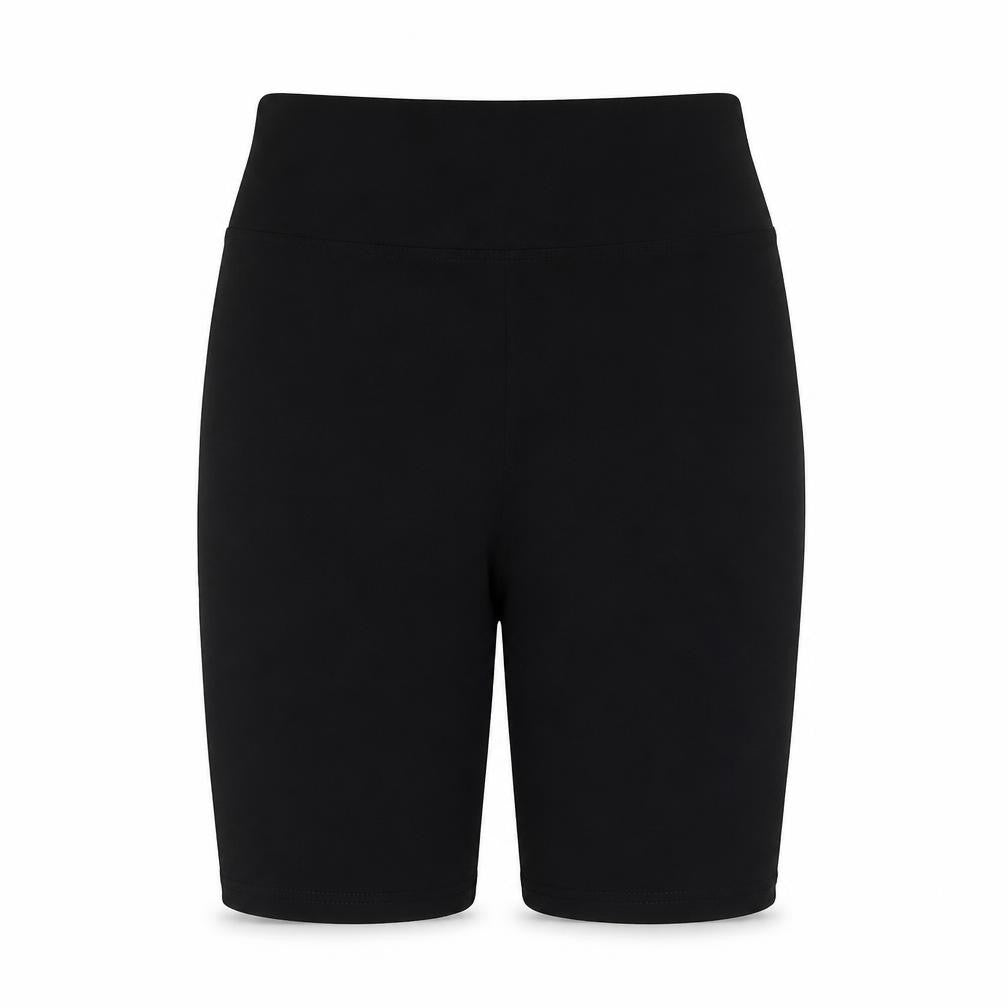 River Island Womens Black Cotton Basic Shorts Size 8 L6 in Regular Zip - Compression Leggings Shorts