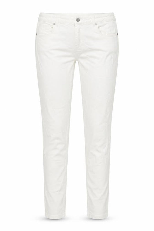 Phase Eight Womens White Cotton Skinny Jeans Size 12 L28 in Regular Zip