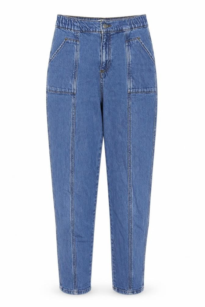 TU Womens Blue Cotton Straight Jeans Size 8 L27 in Regular Zip