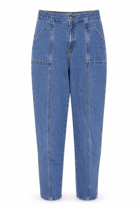 TU Womens Blue Cotton Straight Jeans Size 8 L27 in Regular Zip