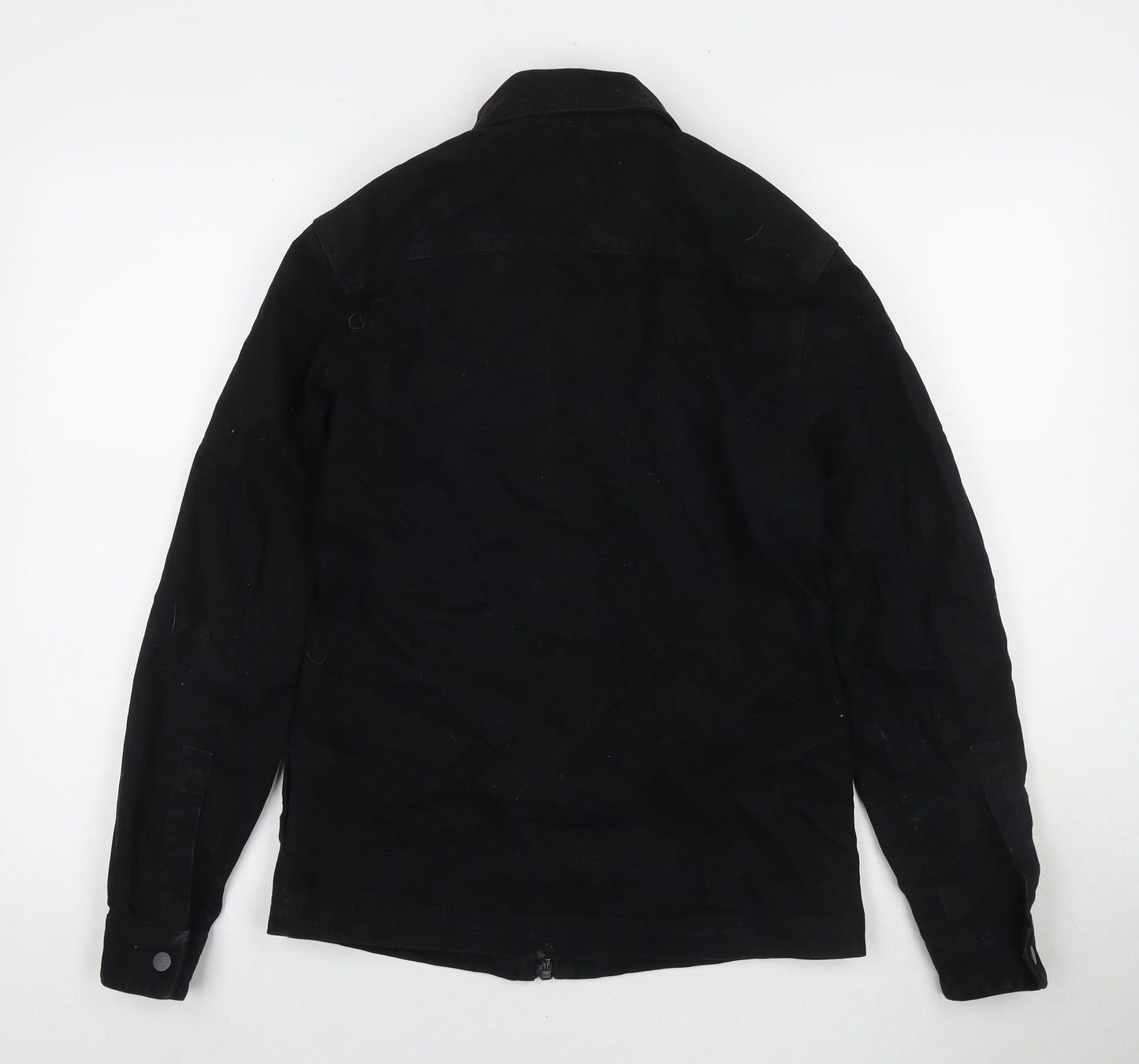 River Island Mens Black Jacket Size XS Zip