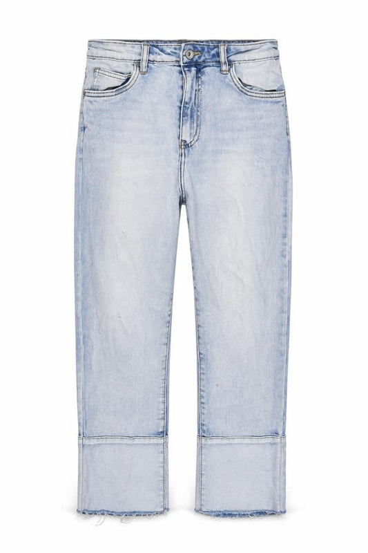 Toxik3 Womens Blue Cotton Cropped Jeans Size 10 L23 in Regular Zip