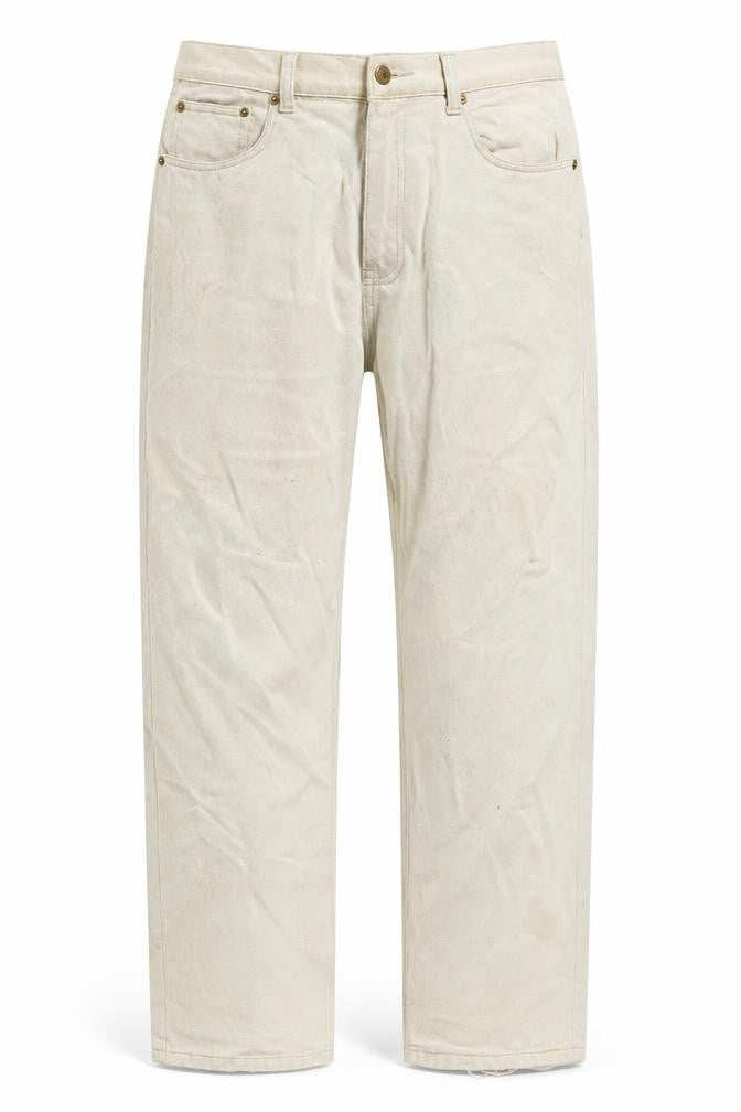 Hutson Harbour Mens Beige Cotton Straight Jeans Size 30 in L26 in Regular Zip