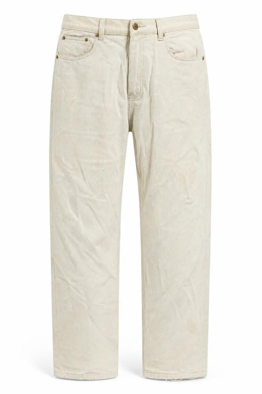 Hutson Harbour Mens Beige Cotton Straight Jeans Size 30 in L26 in Regular Zip