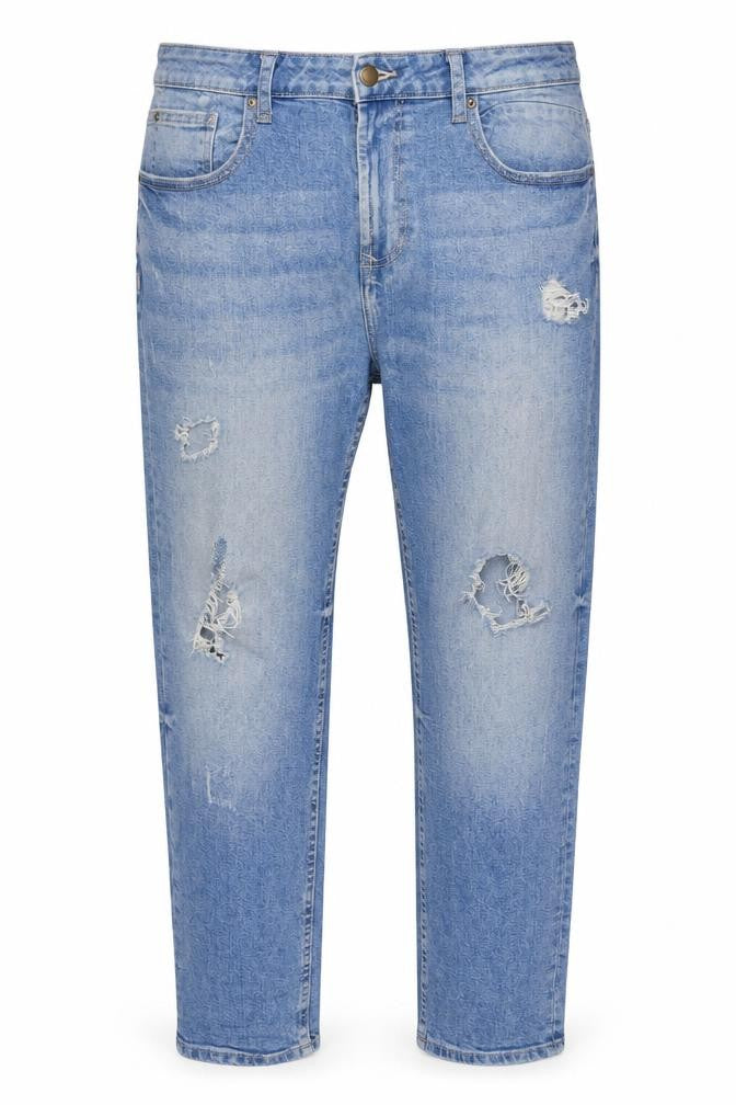 Burton Mens Blue Cotton Tapered Jeans Size 36 in L28 in Regular Zip