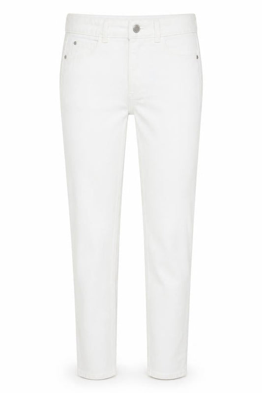 Marks & Spencer Womens White Cotton Skinny Jeans Size 8 L31 in Regular Zip