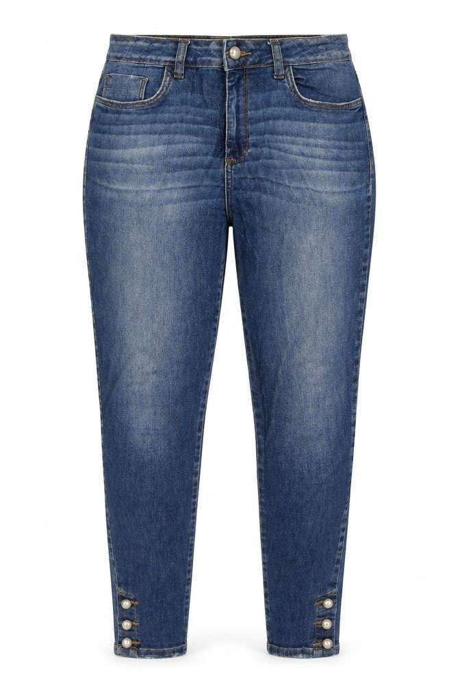 A Collection Womens Blue Cotton Skinny Jeans Size 14 L28 in Regular Zip