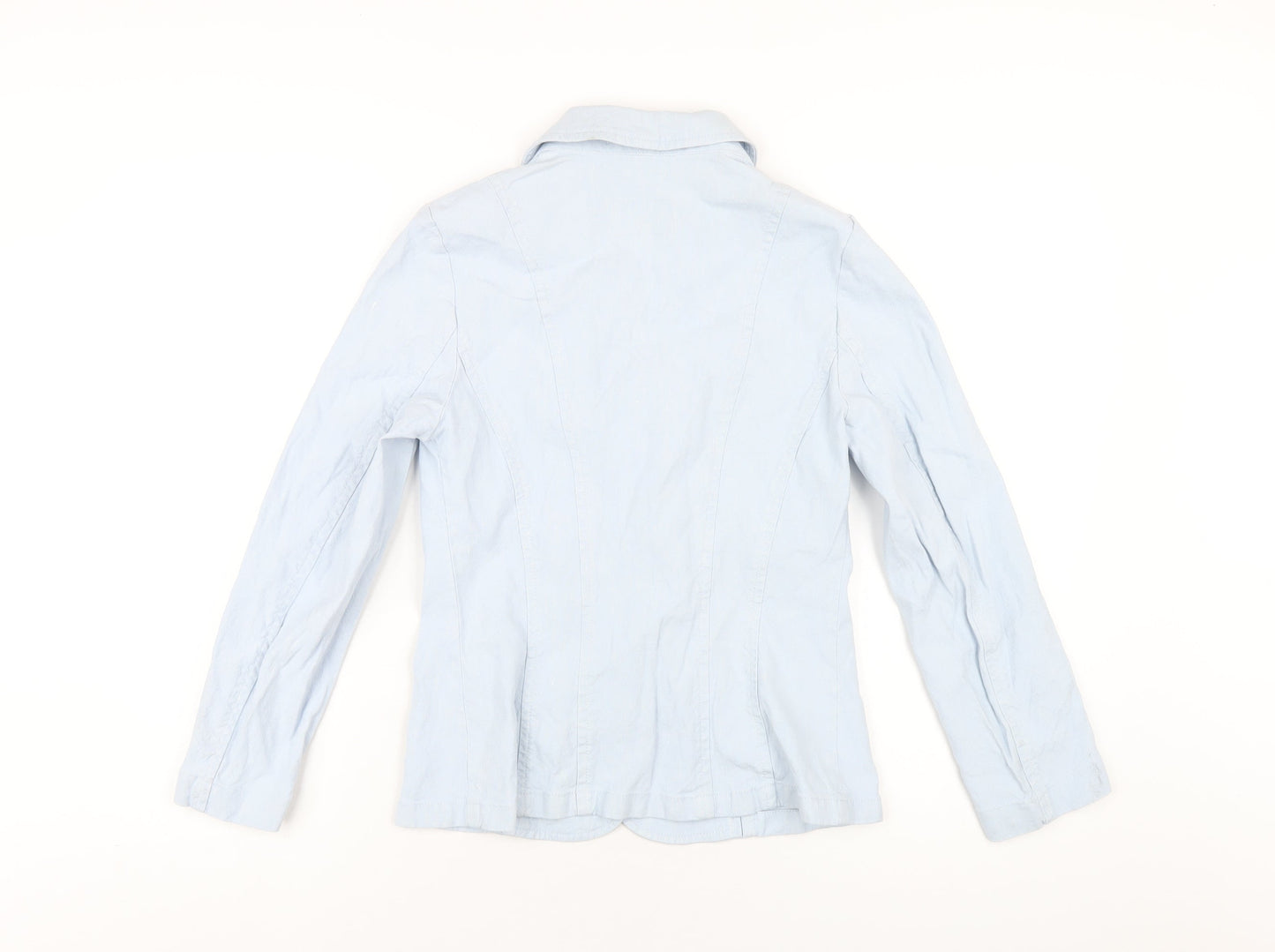 Per Una Womens Blue Jacket Size 10 Button