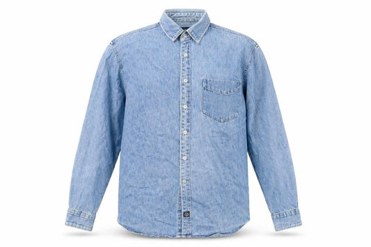 Hawkshead Mens Blue Cotton Button-Up Size M Collared Button