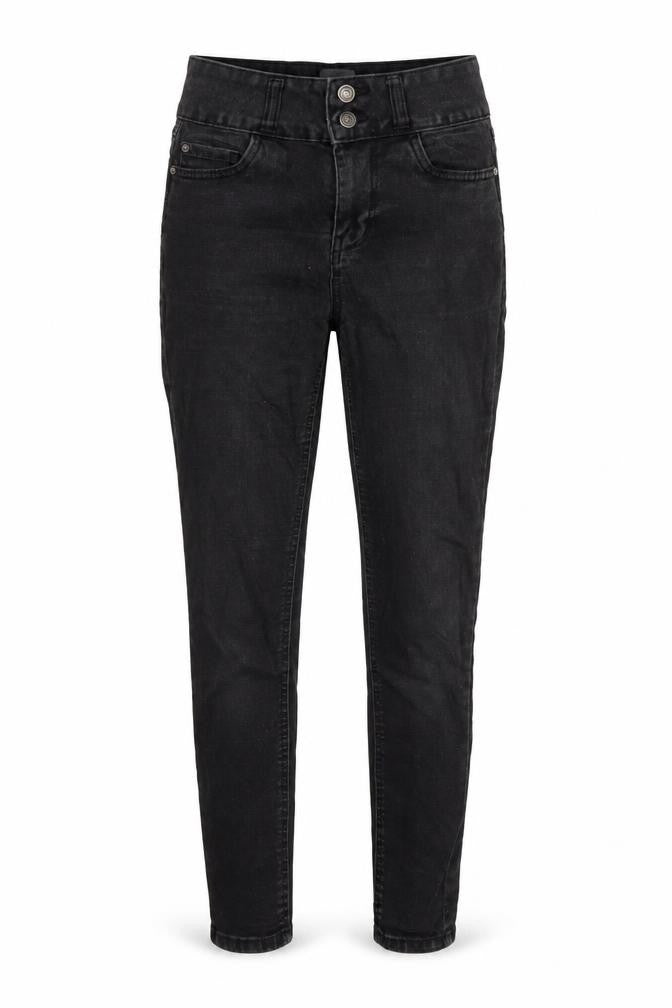 New Look Womens Black Cotton Skinny Jeans Size 8 L27 in Regular Zip