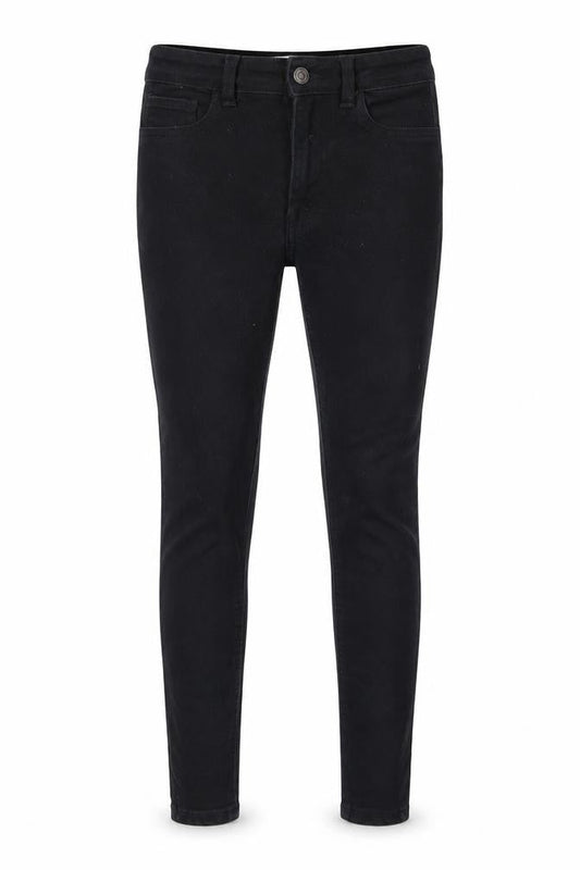 New Look Womens Black Cotton Skinny Jeans Size 8 L24 in Regular Zip