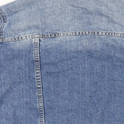 Stradivarius Womens Blue Jacket Size S Button