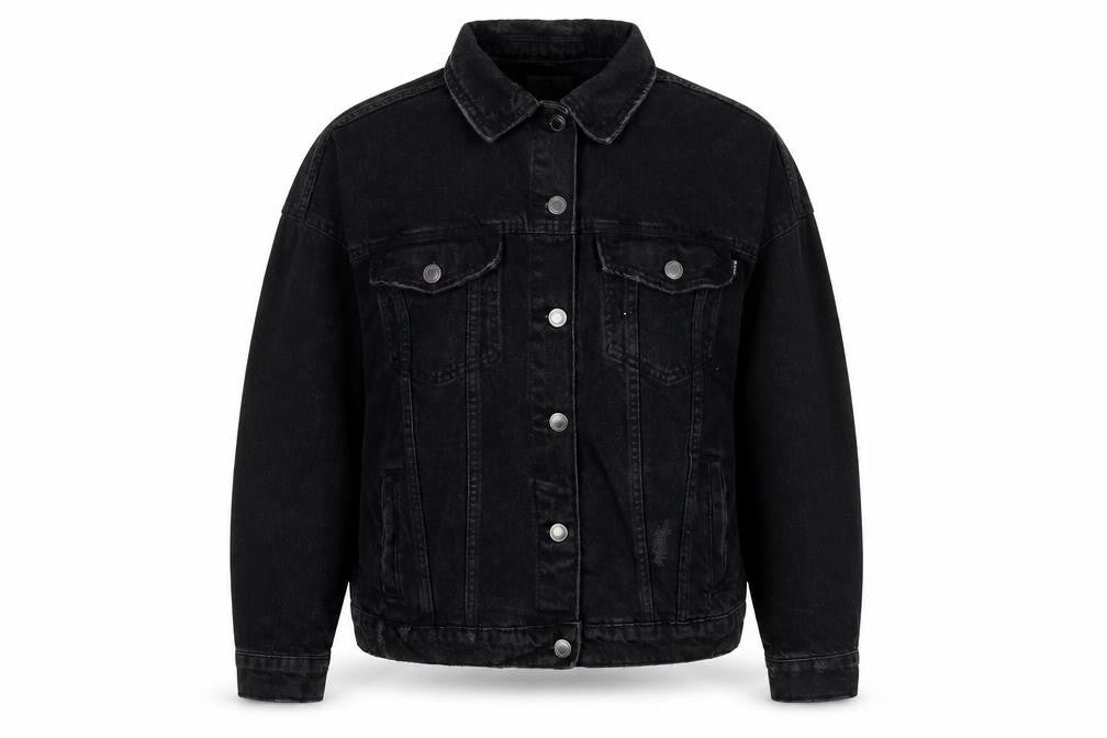 Bershka Womens Black Jacket Size S Button