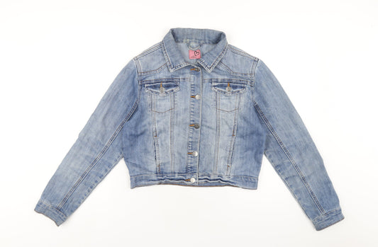 Adore Womens Blue Jacket Size 8 Button