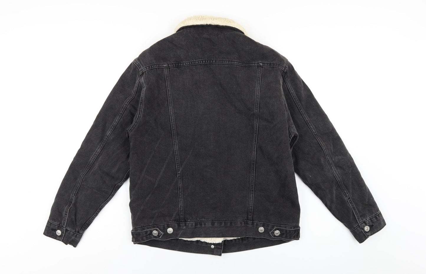 Topshop Womens Black Jacket Size 6 Button