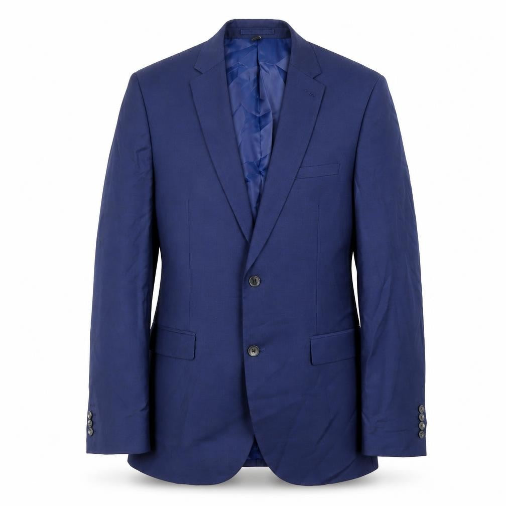 Marks & Spencer Mens Blue Polyester Jacket Blazer Size 42 Regular