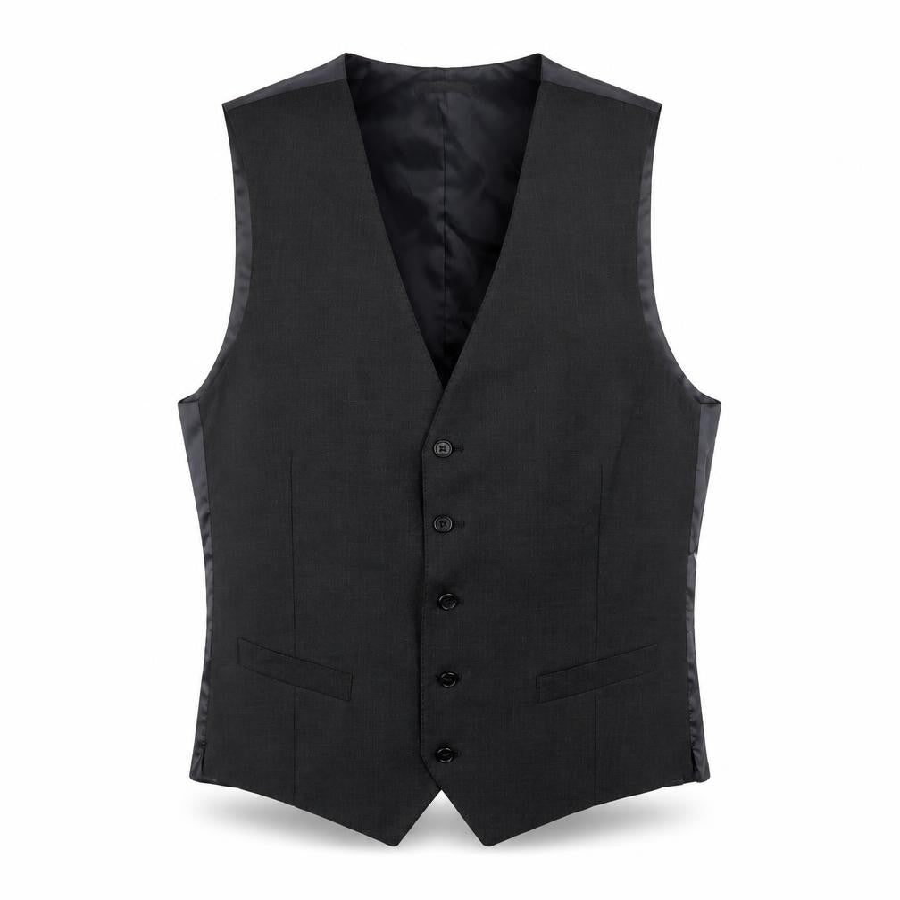 Marks & Spencer Mens Grey Wool Jacket Suit Waistcoat Size 40 Regular