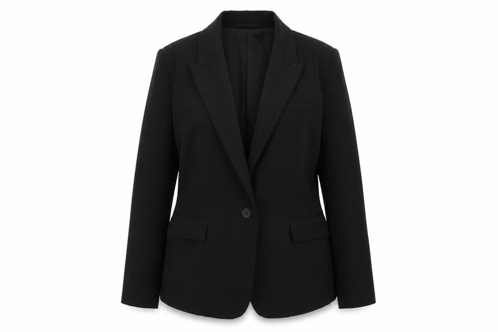 Marks and Spencer Womens Black Polyester Jacket Blazer Size 14